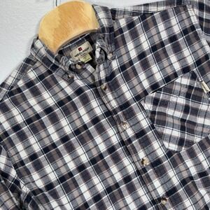 Woolrich Mens size XL‎ Plaid Flannel Button Down Long Sleeve Shirt Casual